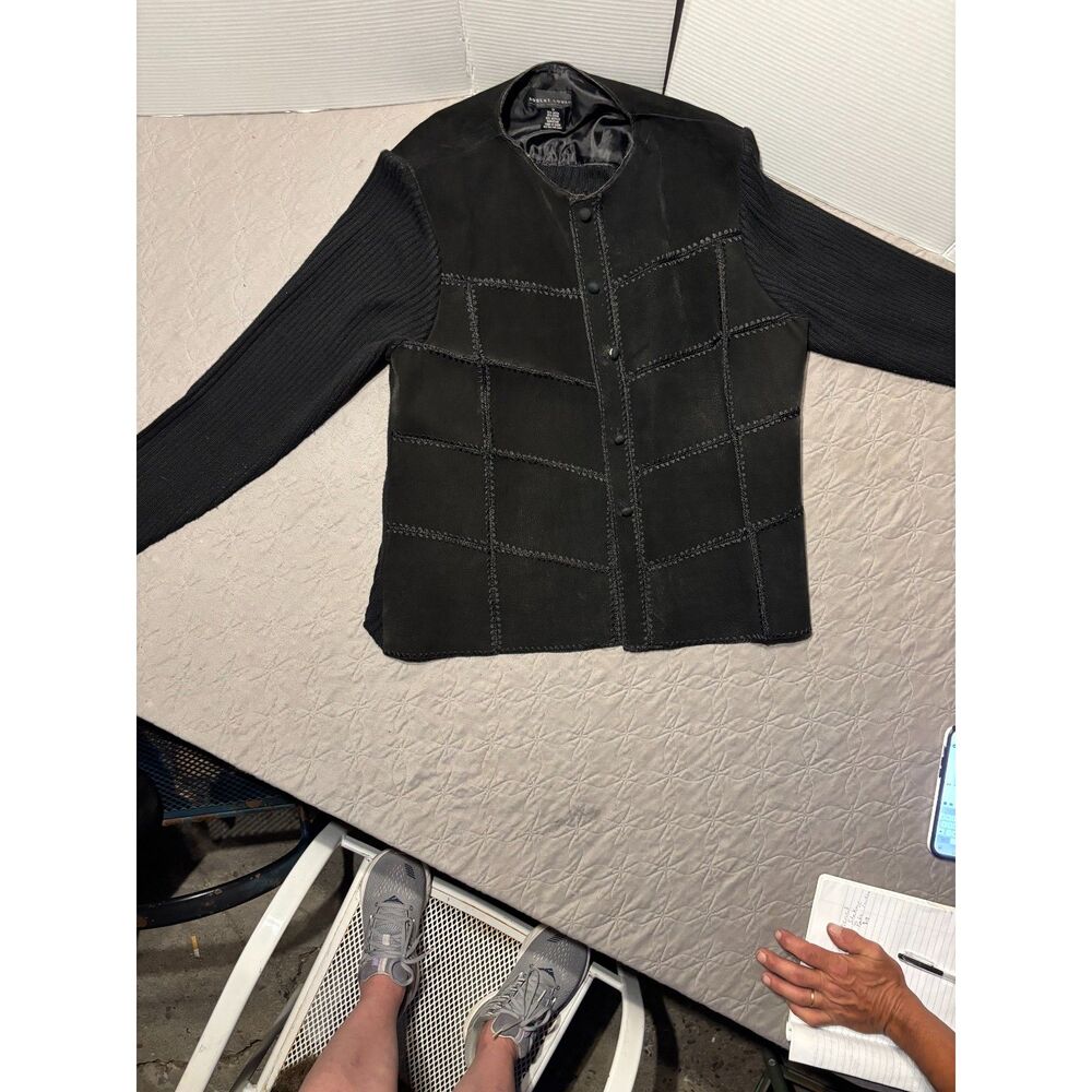 Robert Louis NY London Paris Women's Black Saude Jacket 1x